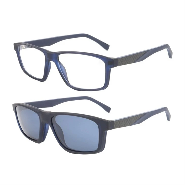 Unisex Super Light Rectangle Clip On Sunglasses Optical Frames 490734
