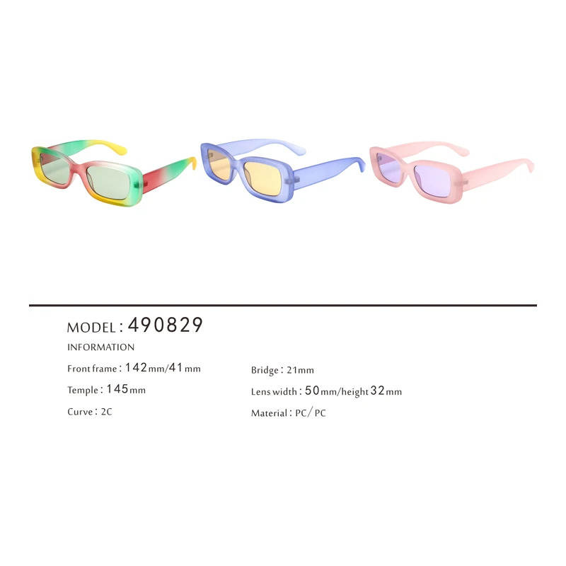 Candy Sweet Retro Vintage Rectangle Sunglasses for Women 490829 3 Candy Sweet Retro Vintage Rectangle Sunglasses for Women 490829 3